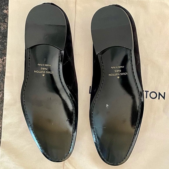 Louis Vuitton Auteuil Slipper black monogram print velvet main image 14